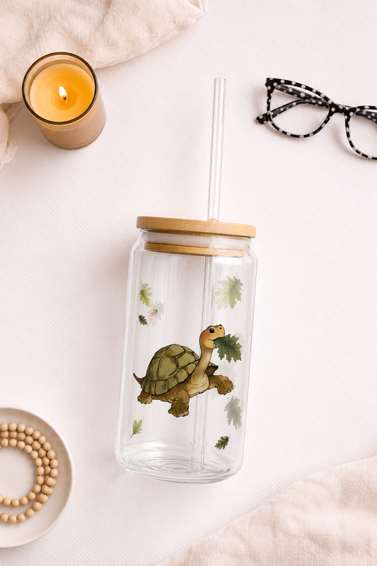 Slow & Steady Turtle | 16oz Glass