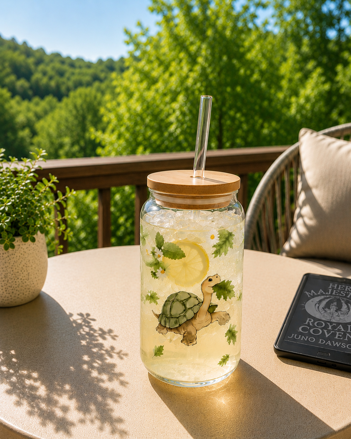 Slow & Steady Turtle  | 16oz Glass