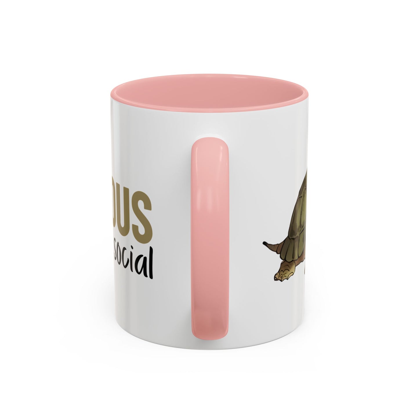 Cautious but Social Turtle Mug | Funny & Cute Coffee Cup for Shy Souls & Animal Lovers