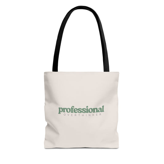 "Professional Overthinker" Tote | Casual Eco-Friendly Bag for Daily Use, Shopping & Sarcastic Souls