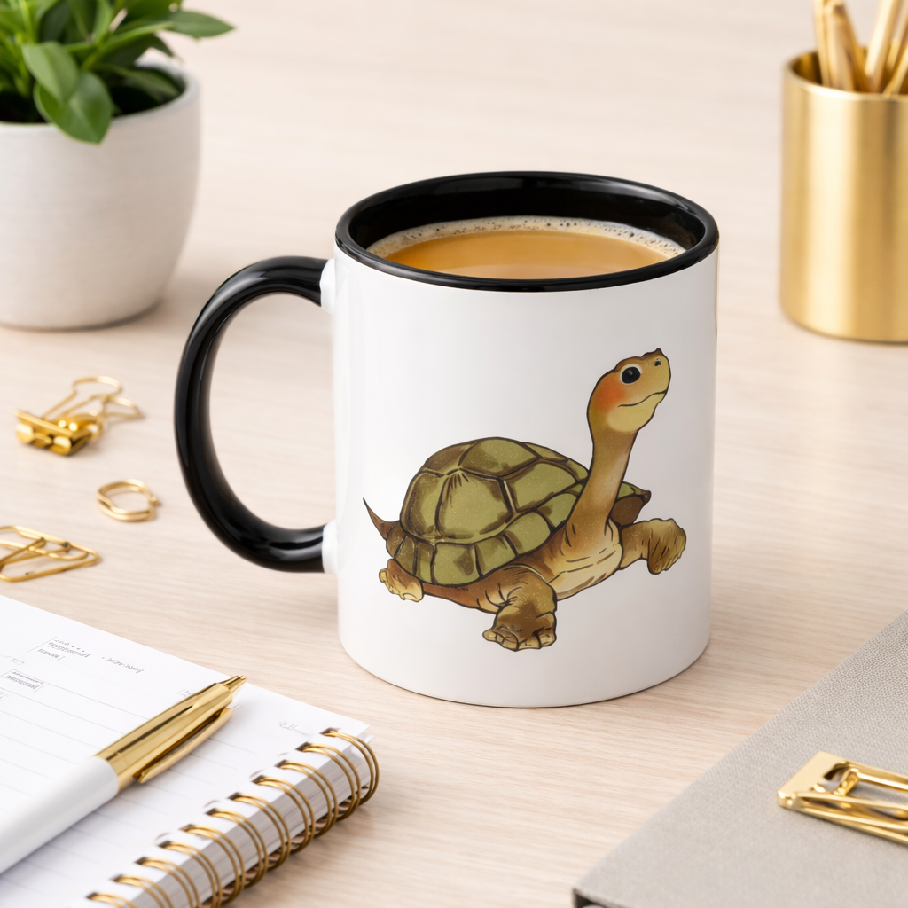 Cautious but Social Turtle Mug