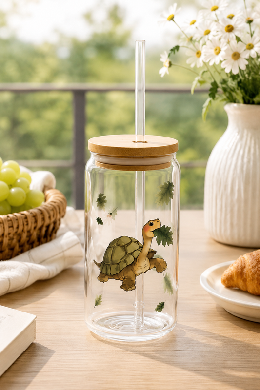 Slow & Steady Turtle Glass