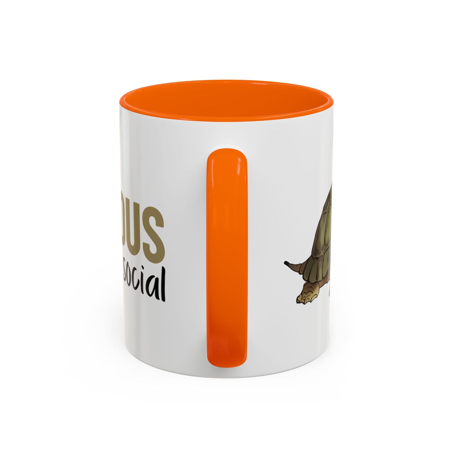 Cautious but Social Turtle Mug | Funny & Cute Coffee Cup for Shy Souls & Animal Lovers